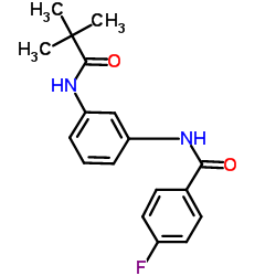 N-{3-[(2,2-Dimethylpropanoyl)amino]phenyl}-4-fluorobenzamide结构式