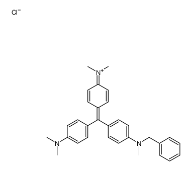 benzyl[4-[bis[p-(dimethylamino)phenyl]methylene]cyclohexa-2,5-dien-1-ylidene]methylammonium chloride结构式