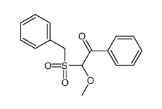 2-benzylsulfonyl-2-methoxy-1-phenylethanone Structure