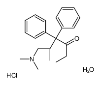 (5S)-6-(dimethylamino)-5-methyl-4,4-diphenylhexan-3-one,hydrate,hydrochloride结构式