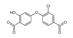 5-(2-chloro-4-nitrophenoxy)-2-nitrophenol结构式