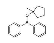 (1-methylcyclopentyl)oxy-diphenylphosphane Structure