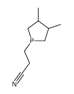 3-(3,4-dimethylphospholan-1-yl)propanenitrile结构式