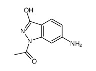 1-acetyl-6-amino-2H-indazol-3-one结构式