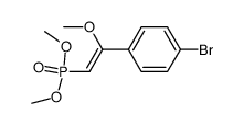 [(E)-2-(4-Bromo-phenyl)-2-methoxy-vinyl]-phosphonic acid dimethyl ester结构式