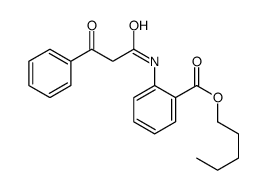 pentyl 2-[(3-oxo-3-phenylpropanoyl)amino]benzoate Structure