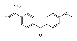 4-(4-methoxybenzoyl)benzenecarboximidamide结构式