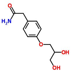 2-[4-(2,3-Dihydroxypropoxy)phenyl]acetamide structure