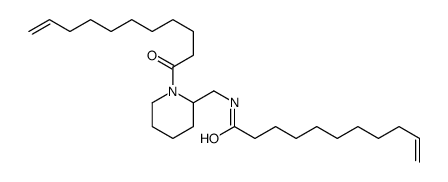 N-[(1-undec-10-enoylpiperidin-2-yl)methyl]undec-10-enamide Structure