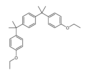 1,4-bis[2-(4-ethoxyphenyl)propan-2-yl]benzene结构式