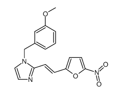 1-(3-Methoxy-benzyl)-2-[(E)-2-(5-nitro-furan-2-yl)-vinyl]-1H-imidazole结构式