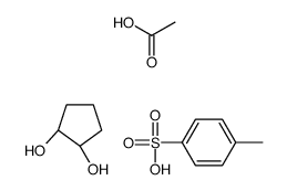 acetic acid,(1R,2R)-cyclopentane-1,2-diol,4-methylbenzenesulfonic acid结构式