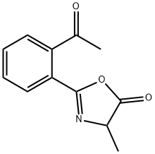 5(4H)-Oxazolone,2-(2-acetylphenyl)-4-methyl- structure