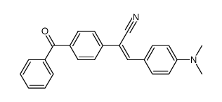 (Z)-2-(4-Benzoyl-phenyl)-3-(4-dimethylamino-phenyl)-acrylonitrile Structure