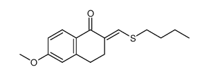 2-((butylthio)methylene)-6-methoxy-3,4-dihydronaphthalen-1(2H)-one结构式
