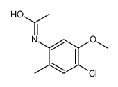 N-(4-chloro-5-methoxy-2-methylphenyl)acetamide结构式