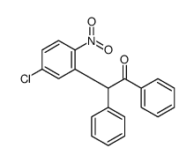 2-(5-chloro-2-nitrophenyl)-1,2-diphenylethanone结构式