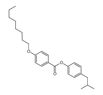 [4-(2-methylpropyl)phenyl] 4-octoxybenzoate Structure