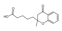 5-(2-methyl-4-oxo-3H-chromen-2-yl)pentanoic acid结构式
