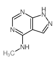 N-甲基-1H-吡唑并[3,4-d]嘧啶-4-胺结构式