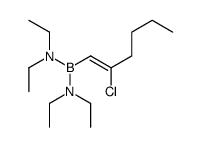 N-[2-chlorohex-1-enyl(diethylamino)boranyl]-N-ethylethanamine结构式