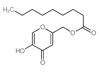 (5-hydroxy-4-oxo-pyran-2-yl)methyl nonanoate结构式