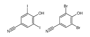 3,5-dibromo-4-hydroxybenzonitrile,4-hydroxy-3,5-diiodobenzonitrile Structure
