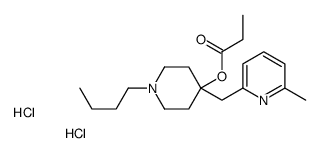 [1-butyl-4-[(6-methylpyridin-2-yl)methyl]piperidin-4-yl] propanoate,dihydrochloride结构式