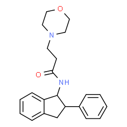 N-(2-Morpholinopropionyl)-2-phenyl-1-indanamine structure