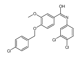 4-[(4-chlorophenyl)methoxy]-N-(3,4-dichlorophenyl)-3-methoxybenzamide Structure