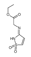 Glycine, N-(1,1-dioxido-3-isothiazolyl)-, ethyl ester (9CI) structure