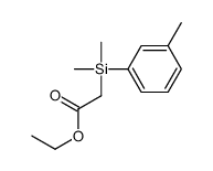 ethyl 2-[dimethyl-(3-methylphenyl)silyl]acetate结构式