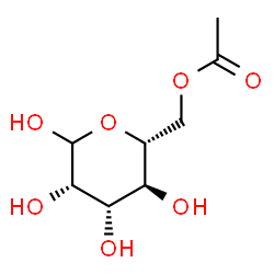 6-O-Acetyl-β-D-glucopyranose structure