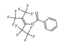 1,1,1,4,4,5,5,5-octafluoro-2-(trifluoromethyl)pent-2-en-3-yl benzoate Structure