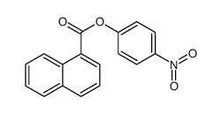 (4-nitrophenyl) naphthalene-1-carboxylate结构式