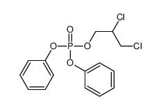 2,3-dichloropropyl diphenyl phosphate Structure
