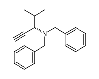 (-)-N,N-dibenzyl-4-methylpent-1-yn-3-amine Structure