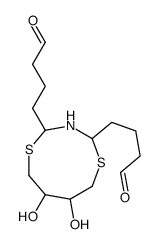 4-[7,8-dihydroxy-4-(4-oxobutyl)-1,5,3-dithiazonan-2-yl]butanal Structure