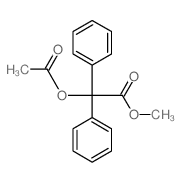 methyl 2-acetyloxy-2,2-diphenyl-acetate Structure