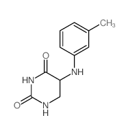 5-[(3-methylphenyl)amino]-1,3-diazinane-2,4-dione结构式