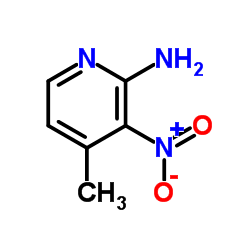 2-Amino-3-nitro-4-picoline structure