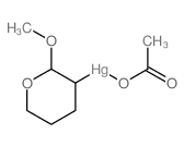 acetyloxy-(2-methoxyoxan-3-yl)mercury Structure