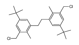 5,5'-di-tert-butyl-2,2'-dimethyl-3,3'-bis(chloromethyl)diphenylethane结构式