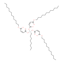 dodecyl (Z,Z,Z)-6-[[4-(dodecyloxy)-1,4-dioxobut-2-enyl]oxy]-6-octyl-4,8,11-trioxo-5,7,12-trioxa-6-stannatetracosa-2,9-dienoate结构式