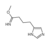 1H-Imidazole-4-butanimidic acid,methyl ester (9CI) structure