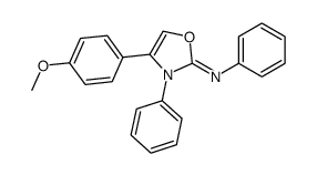 4-(4-methoxyphenyl)-N,3-diphenyl-1,3-oxazol-2-imine结构式