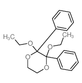 1,4-Dioxane,2,3-diethoxy-2,3-diphenyl- structure