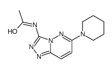 N-(6-piperidin-1-yl-[1,2,4]triazolo[4,3-b]pyridazin-3-yl)acetamide结构式