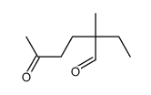 2-ethyl-2-methyl-5-oxohexanal Structure