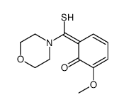 (6Z)-2-methoxy-6-[morpholin-4-yl(sulfanyl)methylidene]cyclohexa-2,4-dien-1-one Structure